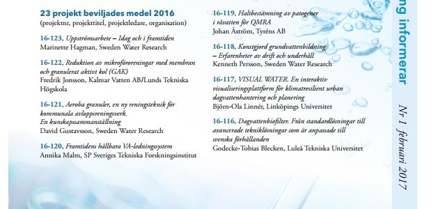 SVUs informationsblad är nu tillgängligt för nedladdning SVUs informationsblad är nu tillgängligt för nedladdning